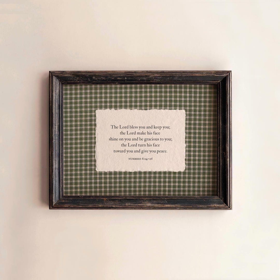 Vintage Print, Scripture - 8 x 10 inches