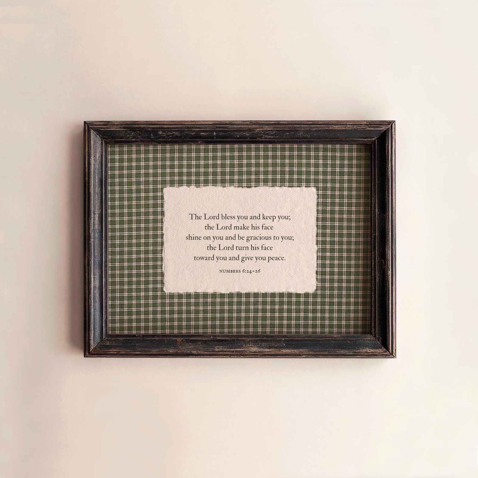 The Blessing Wall Art Numbers 6:24-26, (PHYSICAL PRINT) - 11 x 14 inches