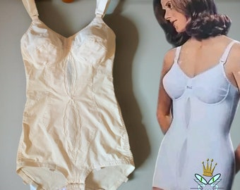 Body todo en uno Playtex Nude "No puedo creer que sea una faja", años 80, talla 34C