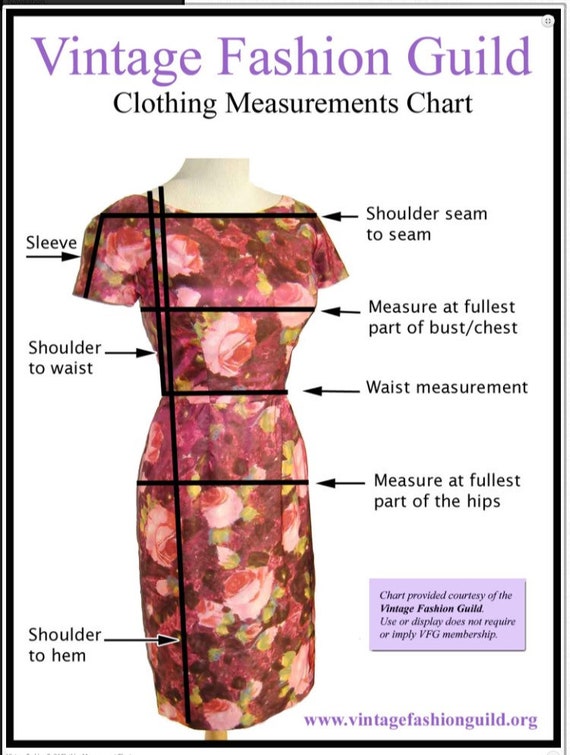 Sl Fashions Dress Size Chart