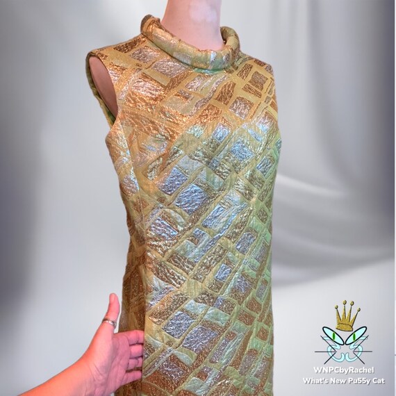 1960s Dynasty Hong Kong Metallic Brocade Gown, Medium… Gem