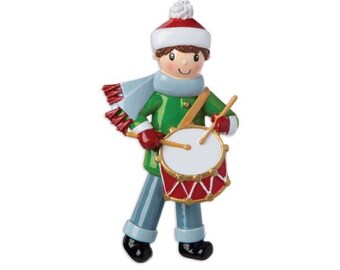 Little Drummer Boy/'s Drum Christmas OrnamentChristmas Decorations in Pewter