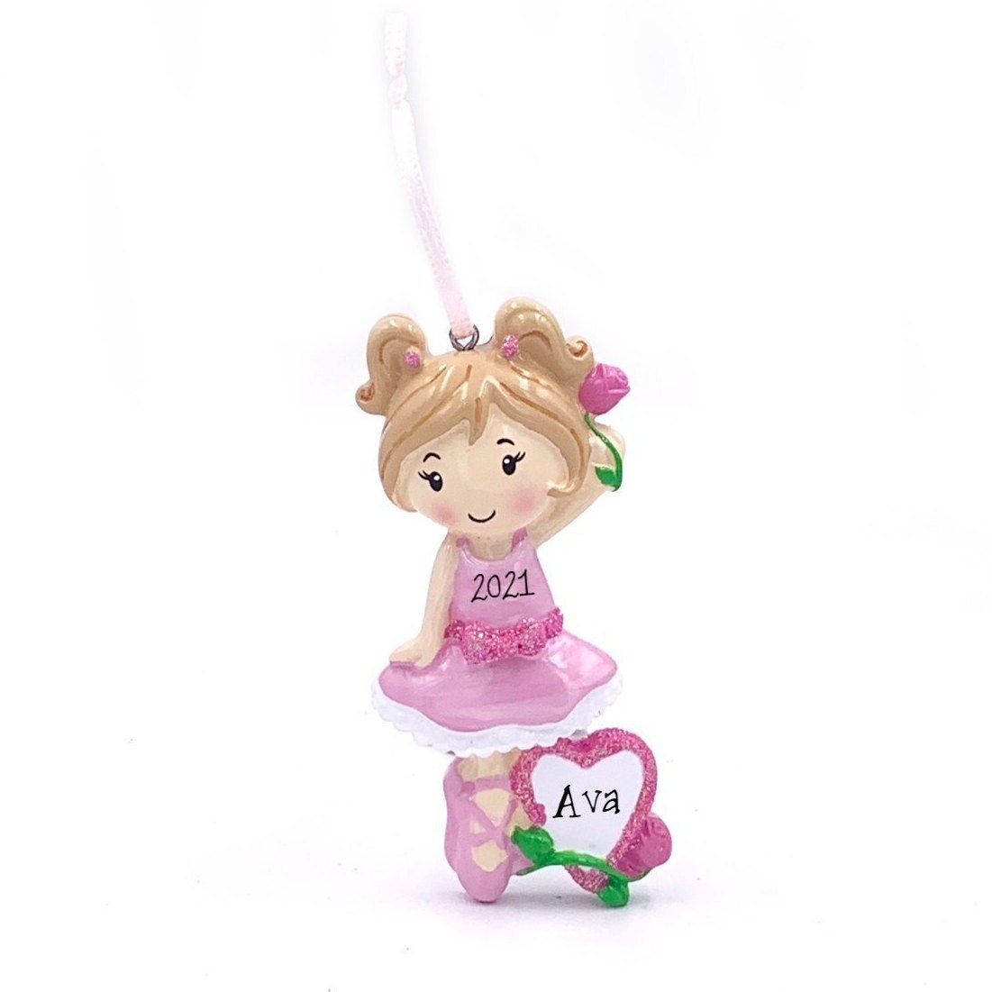 Dance Class Girl Personalized Christmas Ornament / Little Girl / Ball…