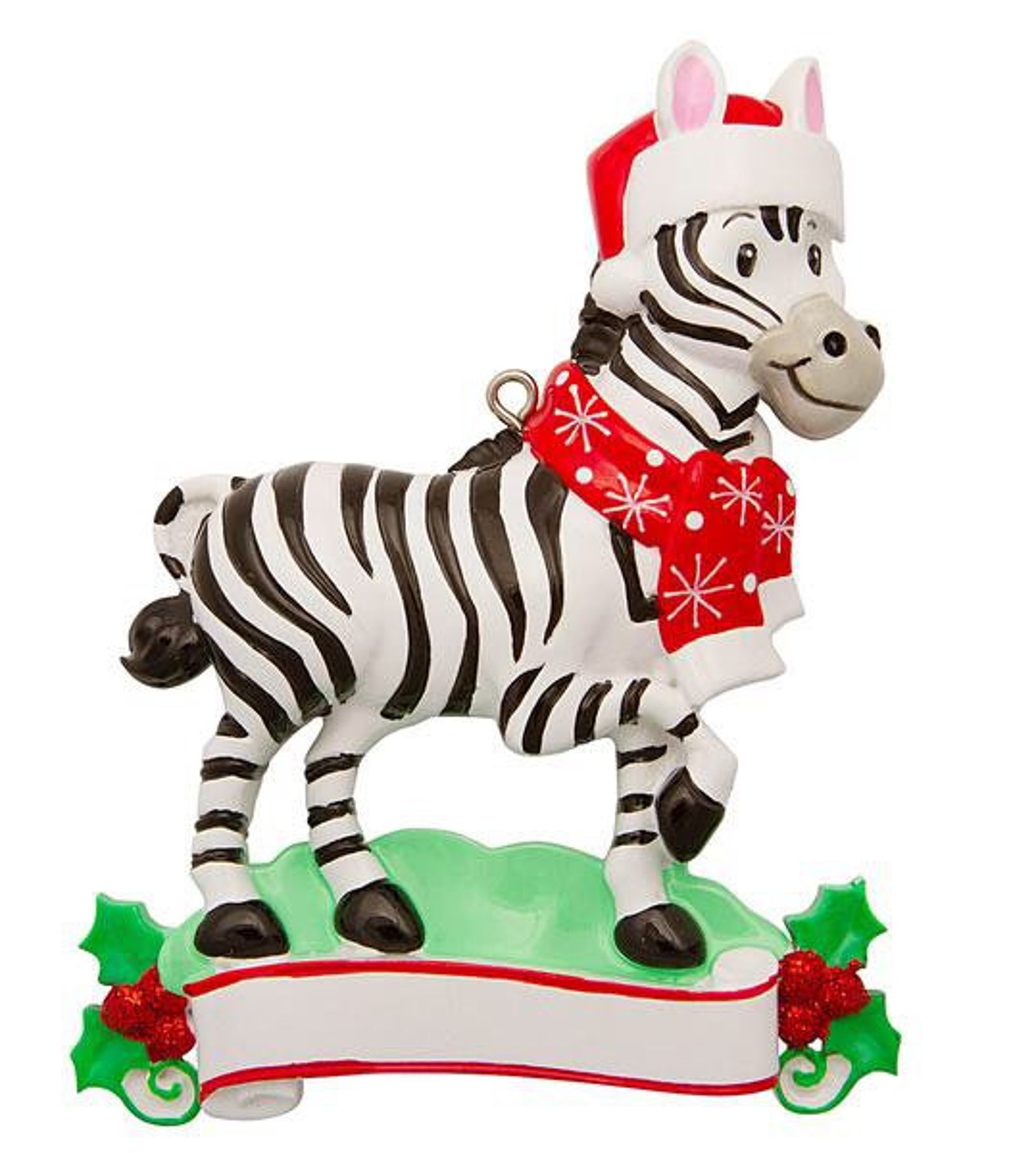 Weihnachten Zebra Personalisierter Weihnachtsschmuck / Zoo Etsy
