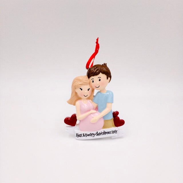 Expecting Couple Personalized Christmas Ornament / Expecting Parents …