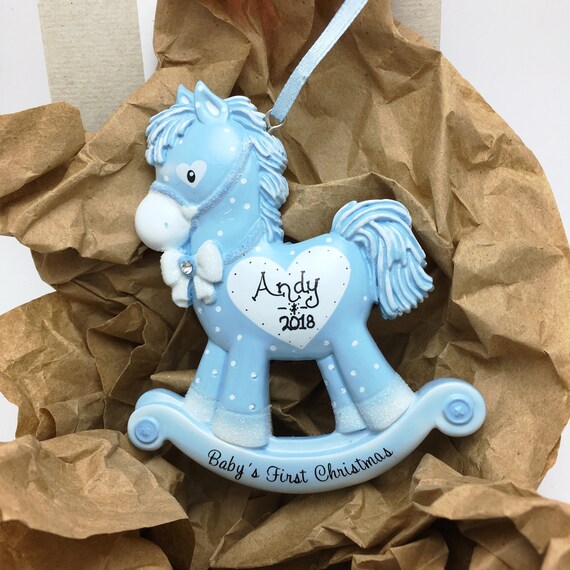 personalized baby rocking horse