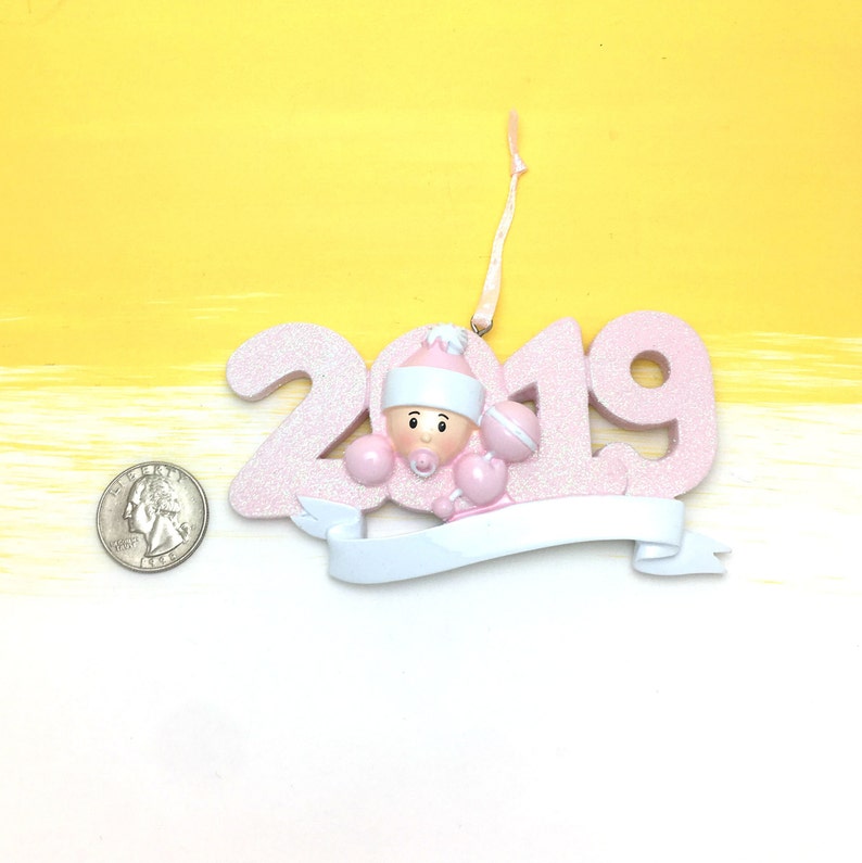 2019 Baby Girl Personalized Christmas Ornament Baby/'s 1st Christmas Baby/'s First Christmas Ornament New Baby Ornament