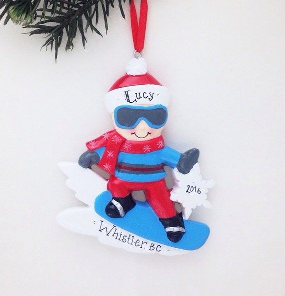 Snowboard Christmas Ornament 