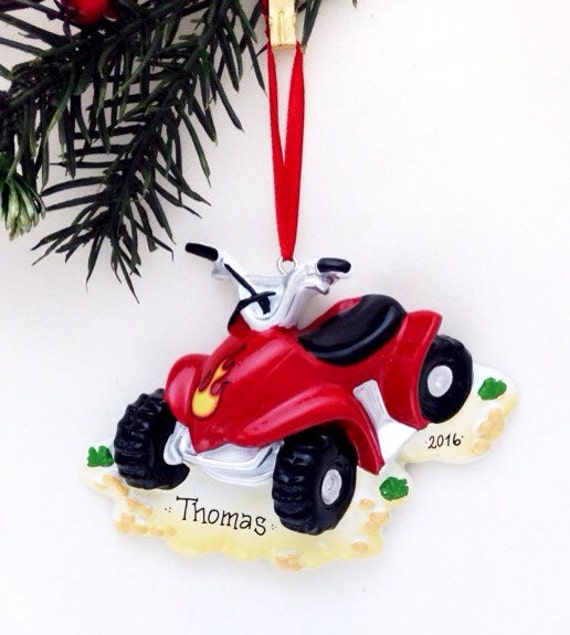 4 Wheeler Personalized Christmas Ornament / ATV Ornament / | Etsy