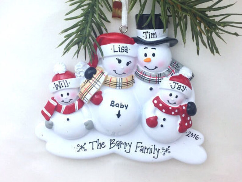 Expecting Family Christmas Ornament 