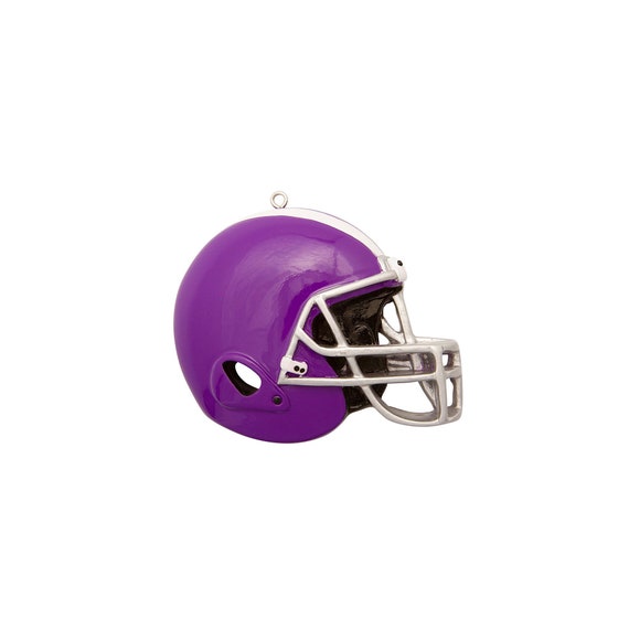 Purple Football Helmet Personalized Christmas Ornament / Etsy