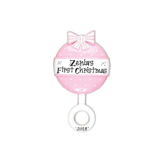 pink baby rattle