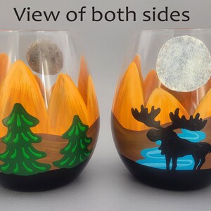 Moose Wine Glass By MIP - Stemmed Or Stemless, Multicolor Glass