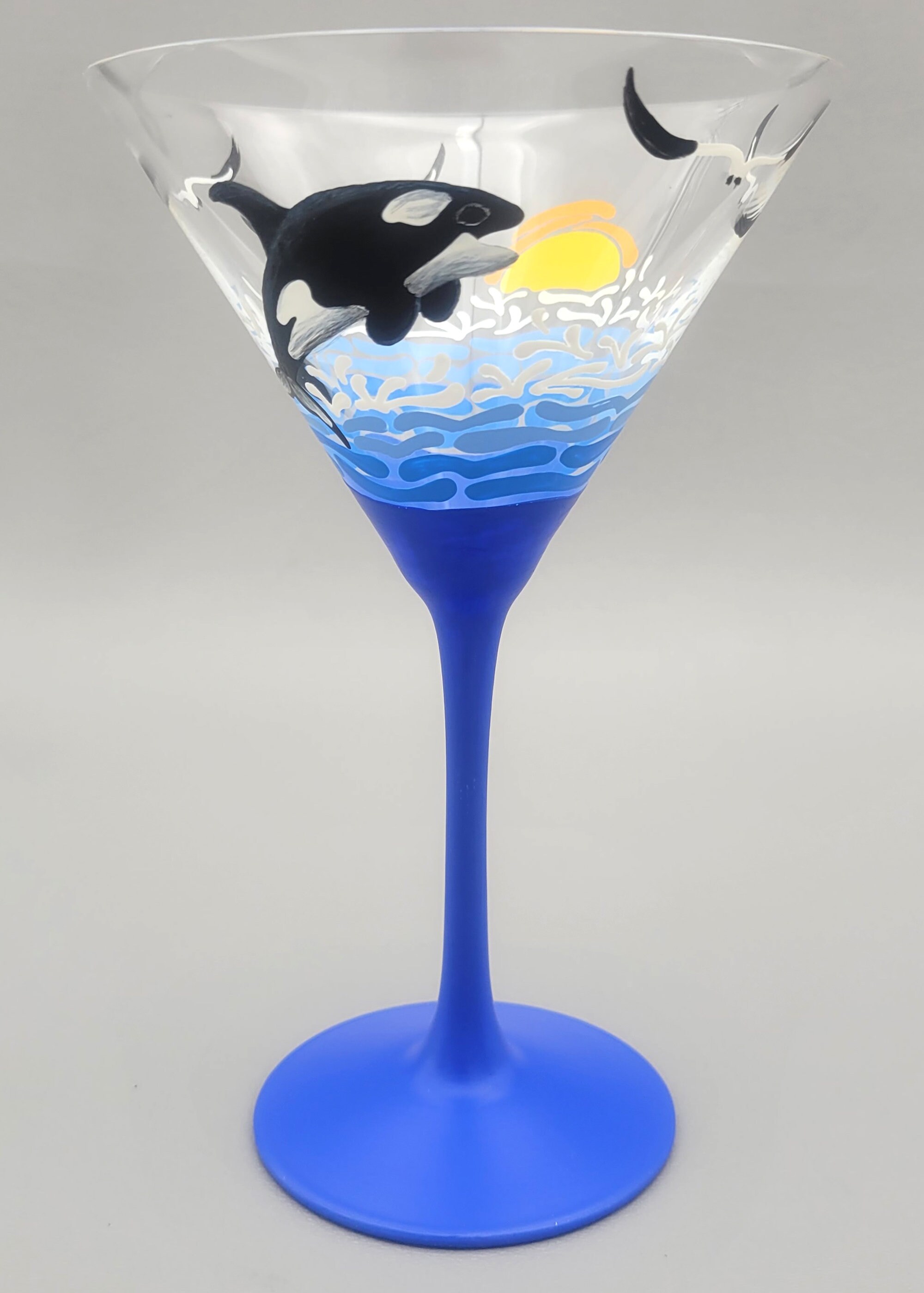 PreOwned Orca, 8OZ, 18/8 Stainless Steel Food Grade Body Chaser Martini  Glass 