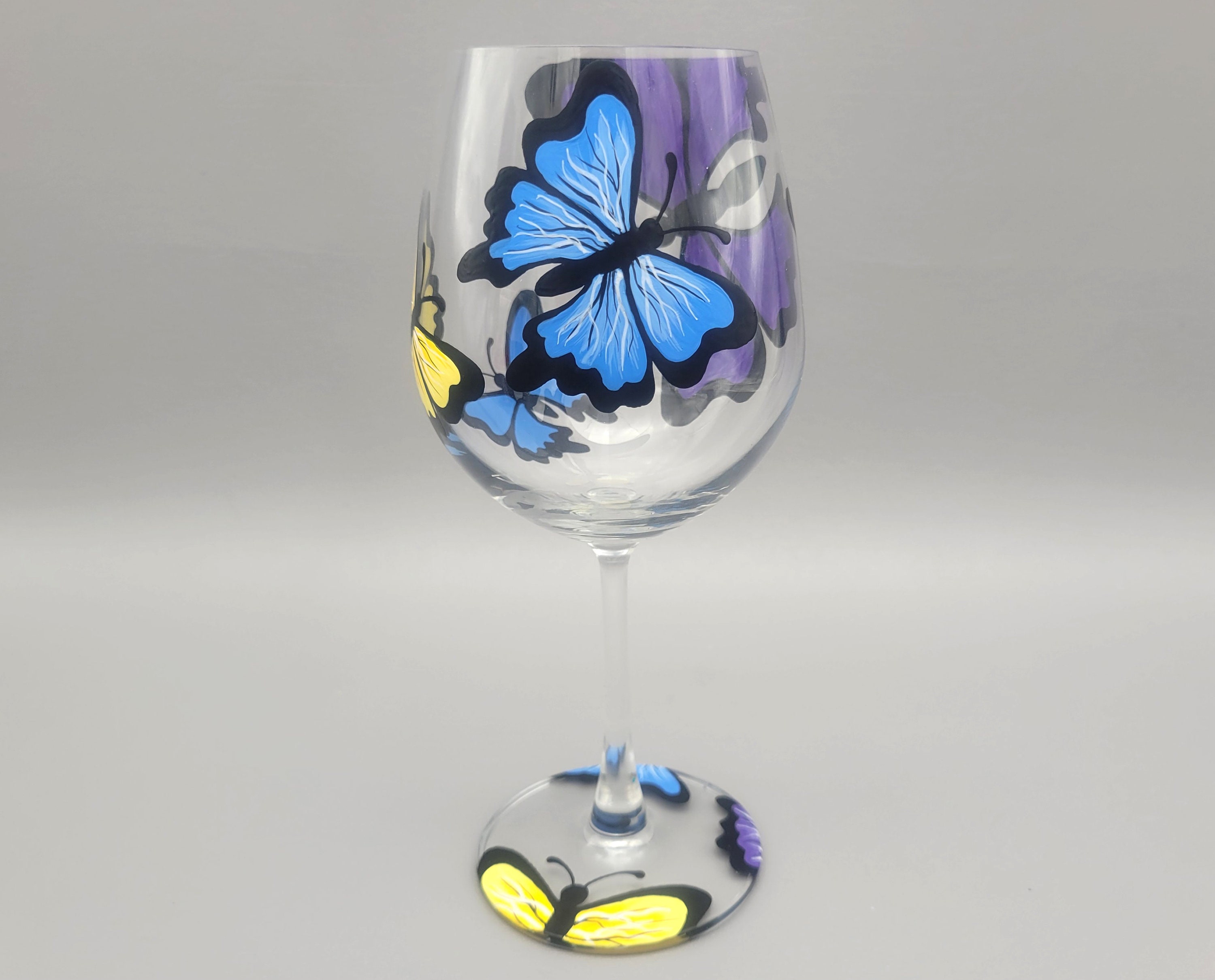 Butterfly Wine Glass Set, Iridescent Wine Glass, Cute Wine Glass Set, Wine  Glass, Diamond Shaped Wine Glass, Mothers Day Gifts 