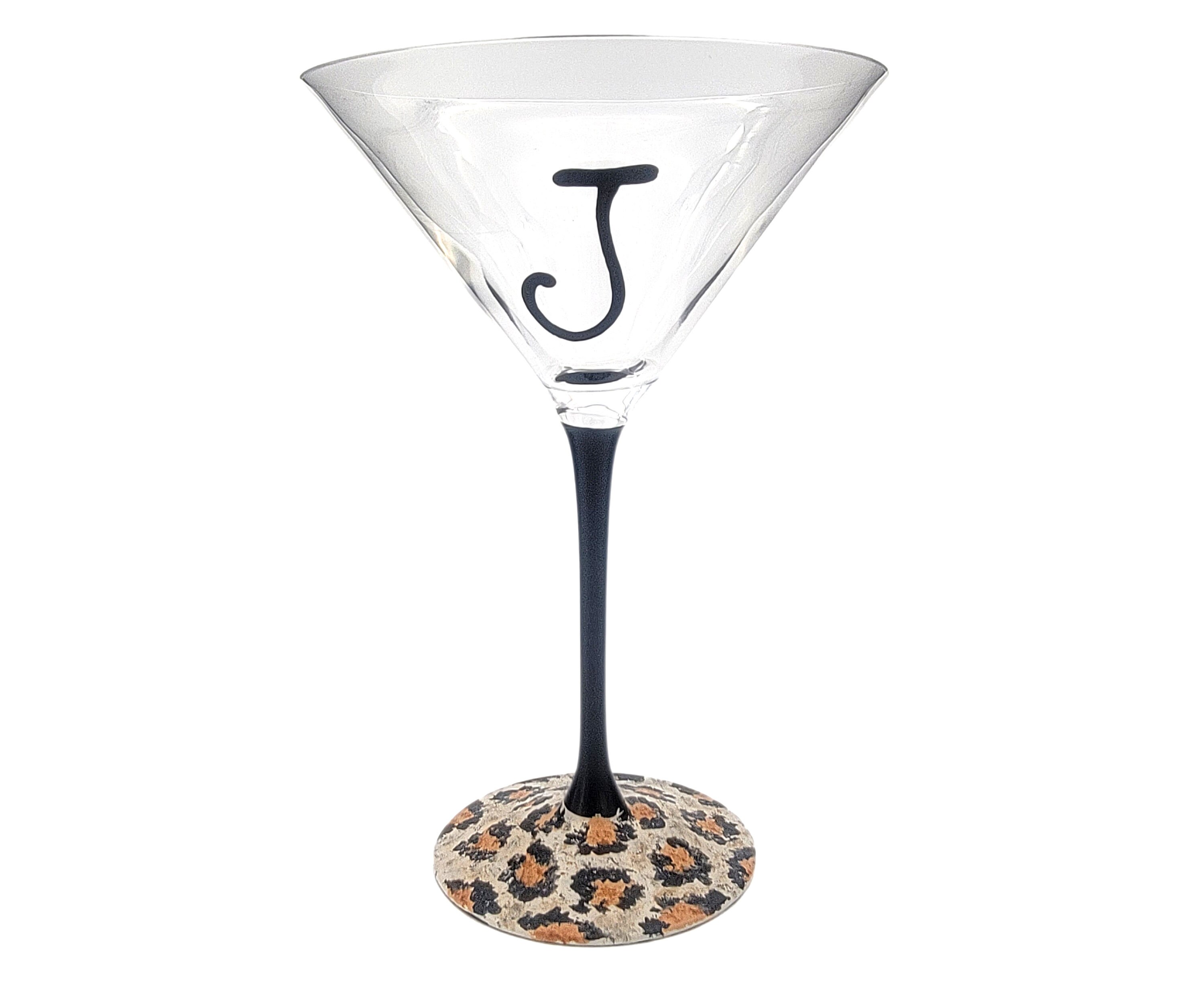 Martini Glass  Gold Leopard - Set of 4 – Mary Square