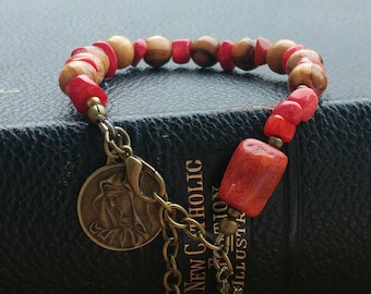 Pulsera católica. JUNTOS EN ESTO. Regalo de distanciamiento social. Regalo de abrazo virtual.