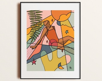 Sun Goddess - Impresión artística