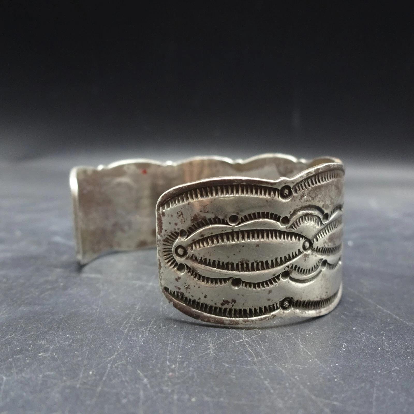 Navajo AARON TOADLENA Sterling Silver Kingman Spiderweb