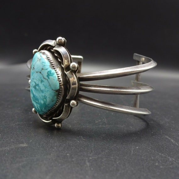 Lovely Vintage 1960s Sterling Silver and TURQUOIS… - image 10