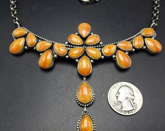 エッタ・エンディート ナバホ スターリングシルバー オレンジ