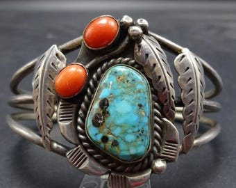 NAVAJO STERLING SILVER ターコイズバングル VINTAGE FIND sterling silver navajo native American jewelry