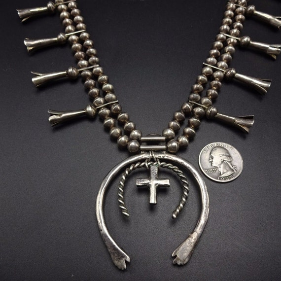 ヴィンテージ スターリングシルバー & ターコイズ スカッシュ