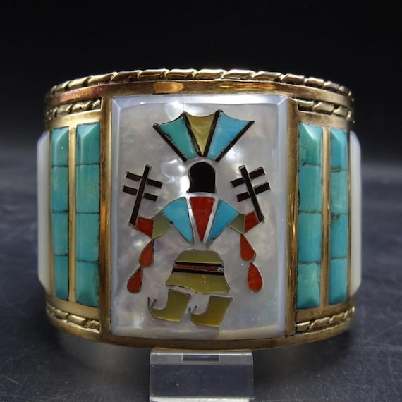 Florentine Panteah Zuni Vintage Inlay SET NECKLAC… - image 7