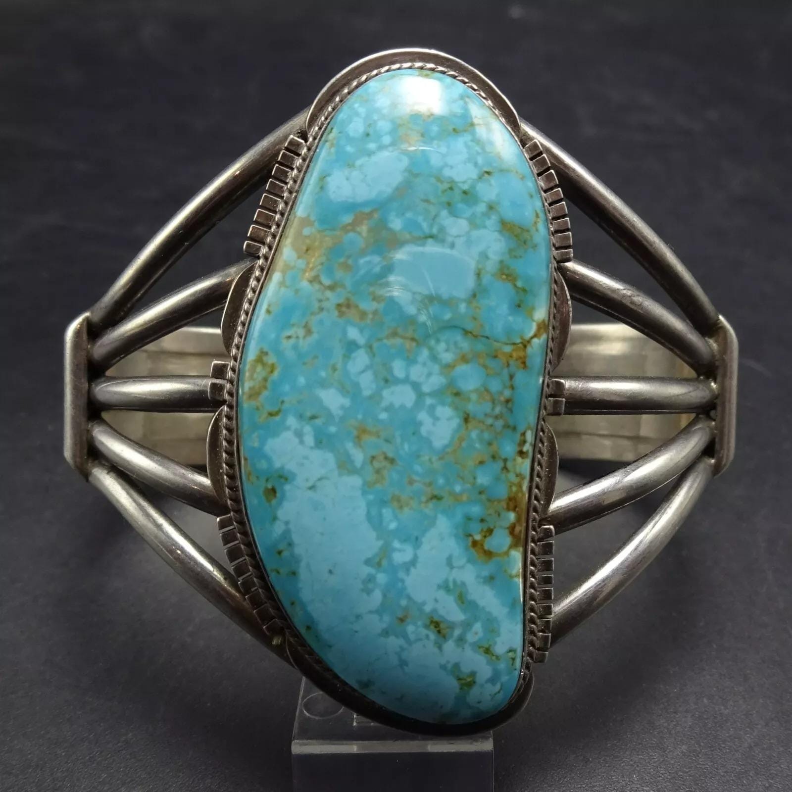 Gorgeous MARIA PLATERO Navajo Vintage Sterling Silver TURQUOISE