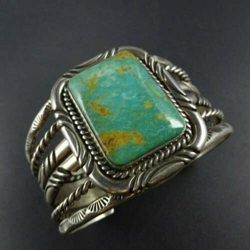 Southwest Buddy Lee Mossman Sterling Silver Carved Turquoise Corn