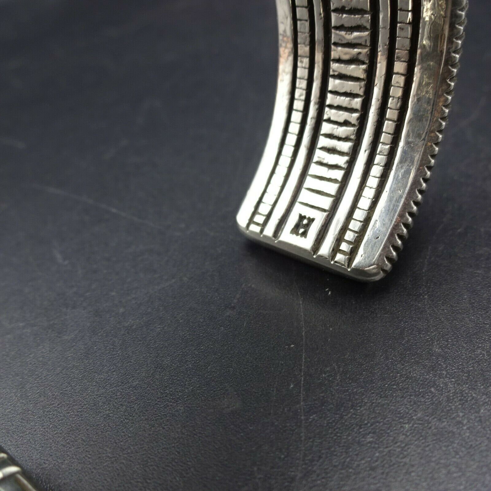Harrison Jim NAVAJO Sterling Silver TURQUOISE CORAL Cobblestone