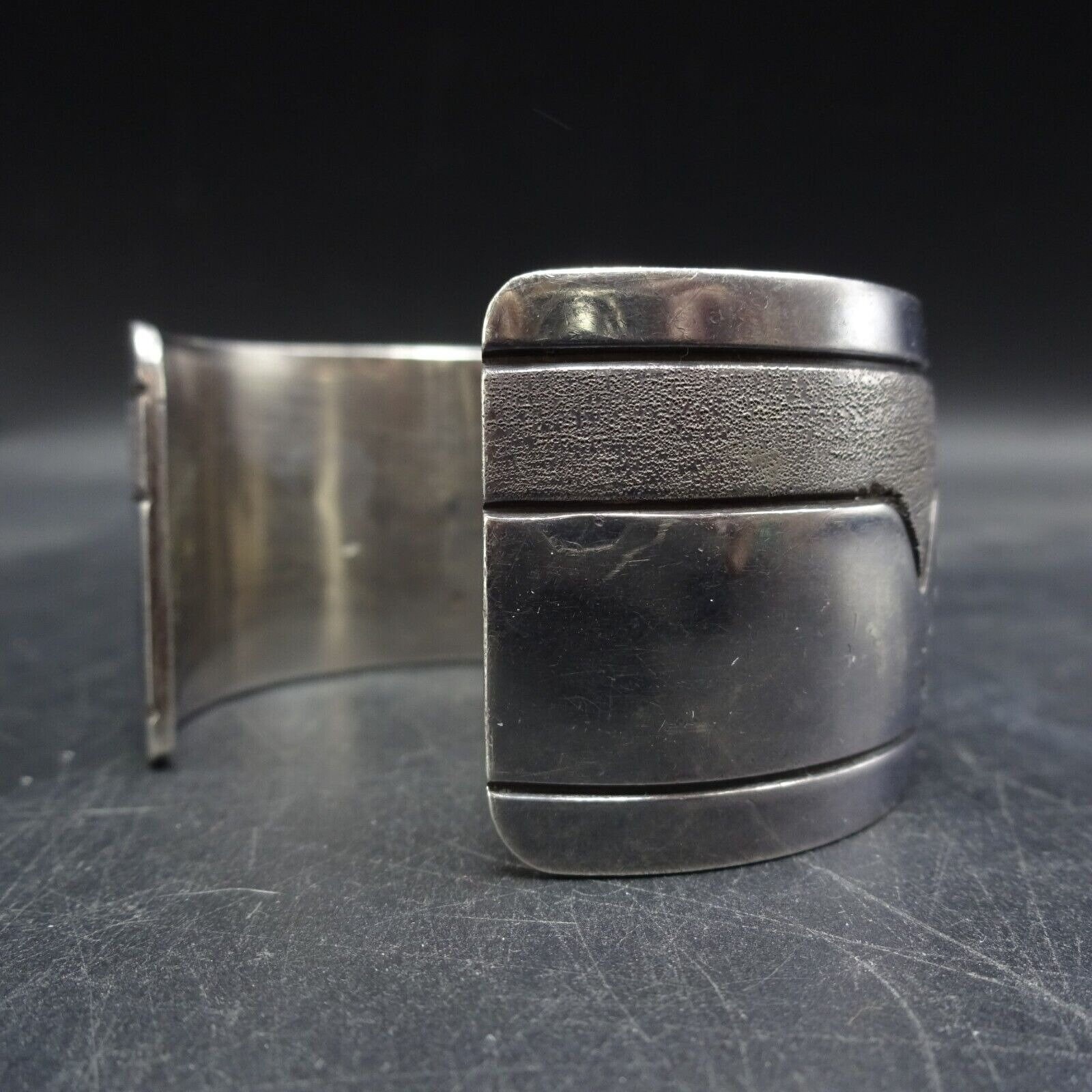 HENRY J BILLIE Navajo VINTAGE Sterling Silver Cuff Bracelet