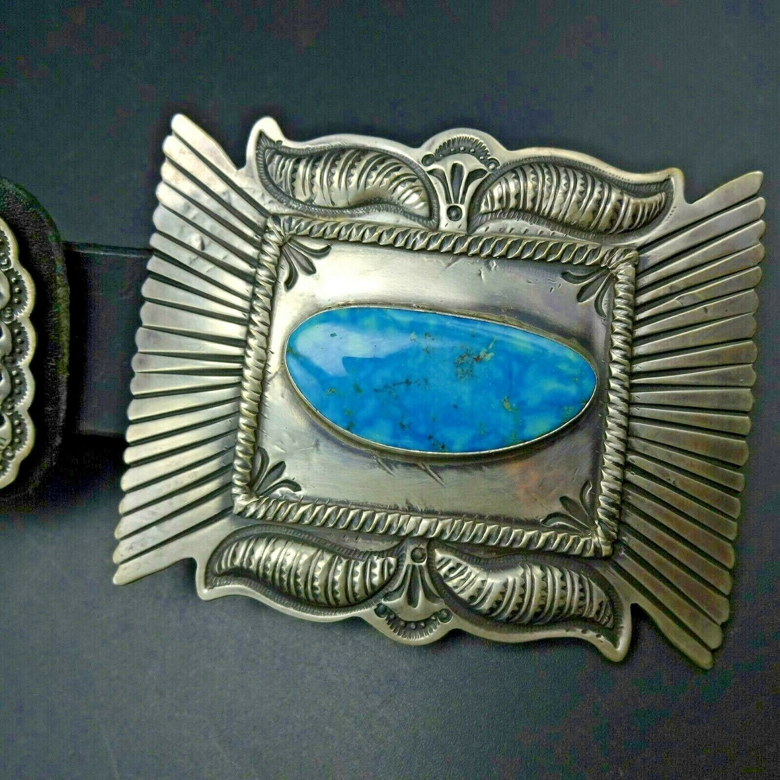 Geraldine Yazzie NAVAJO Sterling Silver KINGMAN Birdseye