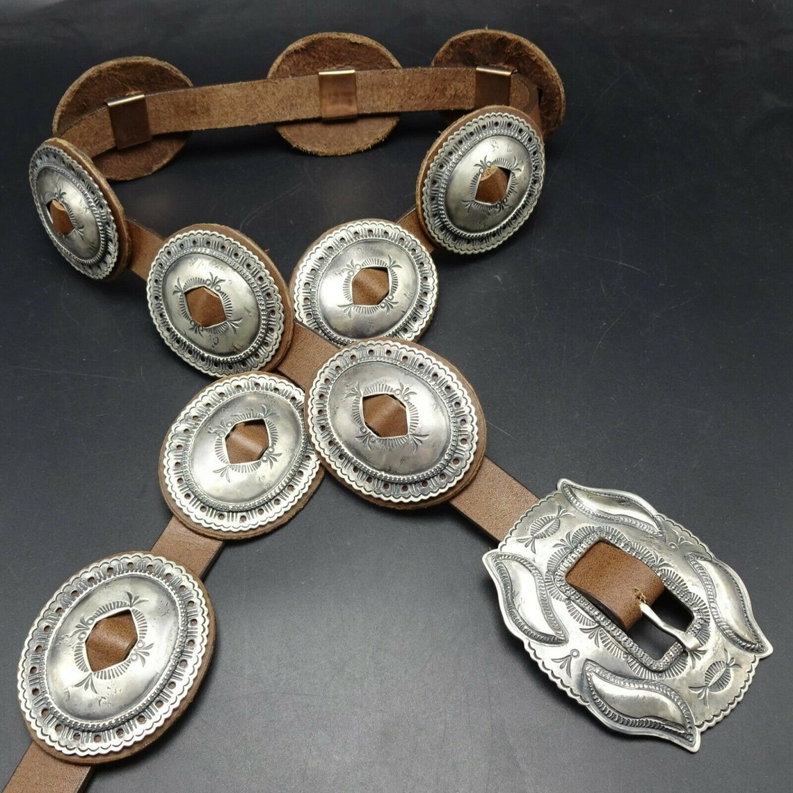 Geraldine Yazzie NAVAJO Handstamped Sterlingsilver 1st Phase Etsy