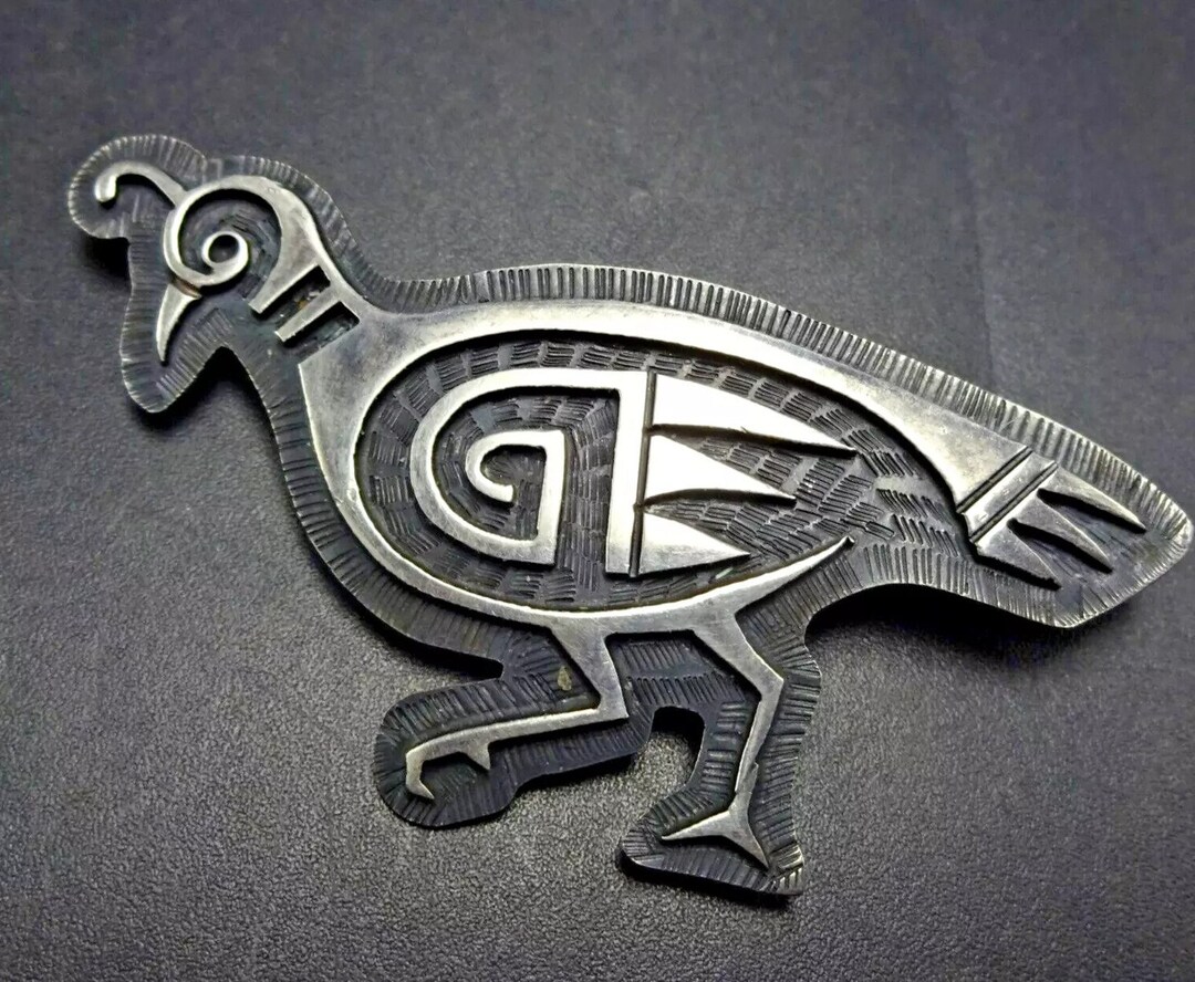 Mcbride LOMAYESTEWA Vintage HOPI Sterling Silver Overlay Mcbride LOMAYESTEWA Vintage HOPI Sterling Silver Overlay