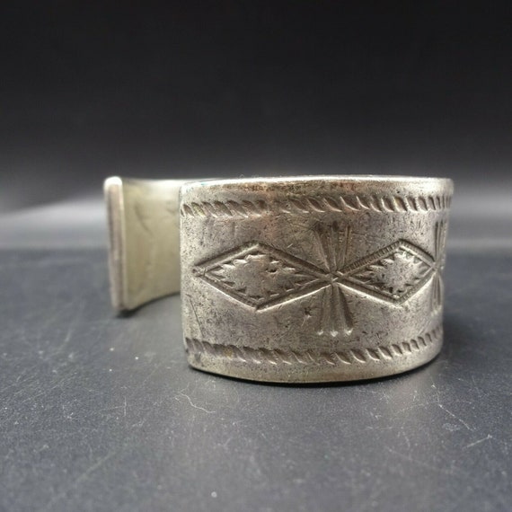 HEAVY Ingot Silver Vintage Navajo Sterling and DA… - image 7