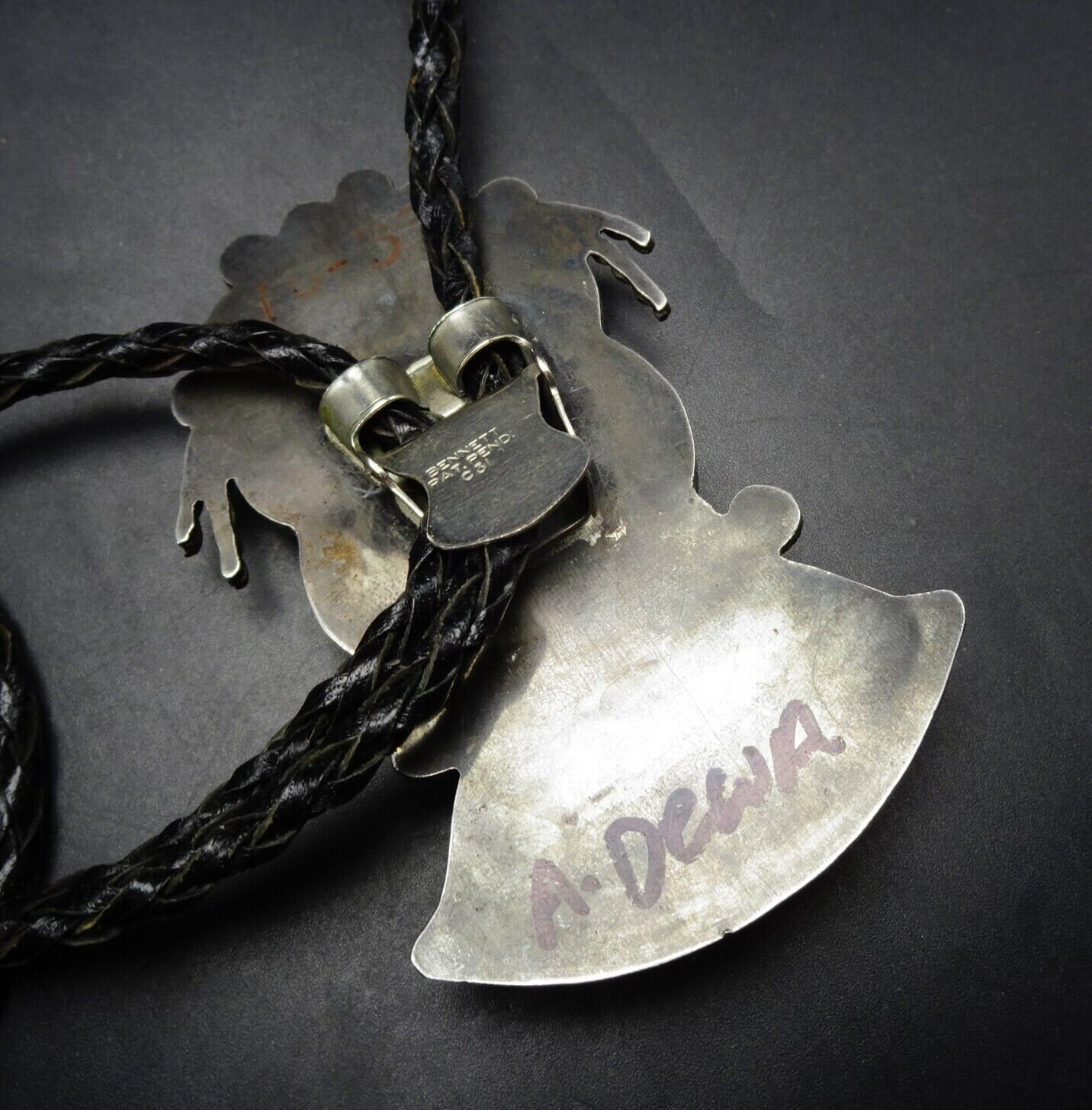 EXQUISITE Vintage Zuni ANDREW DEWA Sterling Silver Antelope