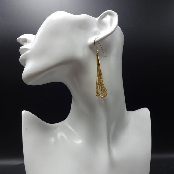 EXQUISITE Gold Vermeil Sterling SILVER Liquid Sil… - image 4