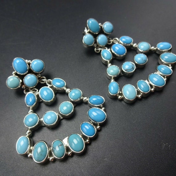 Rare!! Bisbee Turquoise Vintage Navajo Native American Jewelry jewelry Nakai Sterling Silver Bracelet Old Rare!! Bisbee Turquoise Vintage Navajo Native American Jewelry jewelry Nakai Sterling Silver Bracelet Old