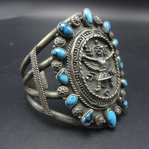 Eagle Dancer NAVAJO Cast Sterling Silver BISBEE T… - image 5