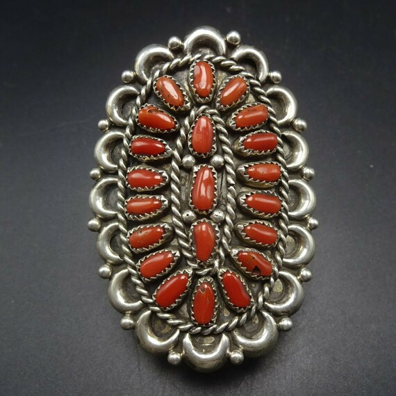 One Of The Biggest Best Vintage Native American Zuni Clown Turquoise Sterling Silver Pin One Of The Biggest Best Vintage Native American Zuni Clown Turquoise Sterling Silver Pin