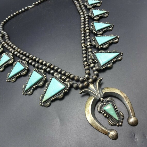 RARE Kirk Smith Navajo Sterling Silver Turquoise … - image 5