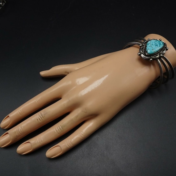 Lovely Vintage 1960s Sterling Silver and TURQUOIS… - image 2