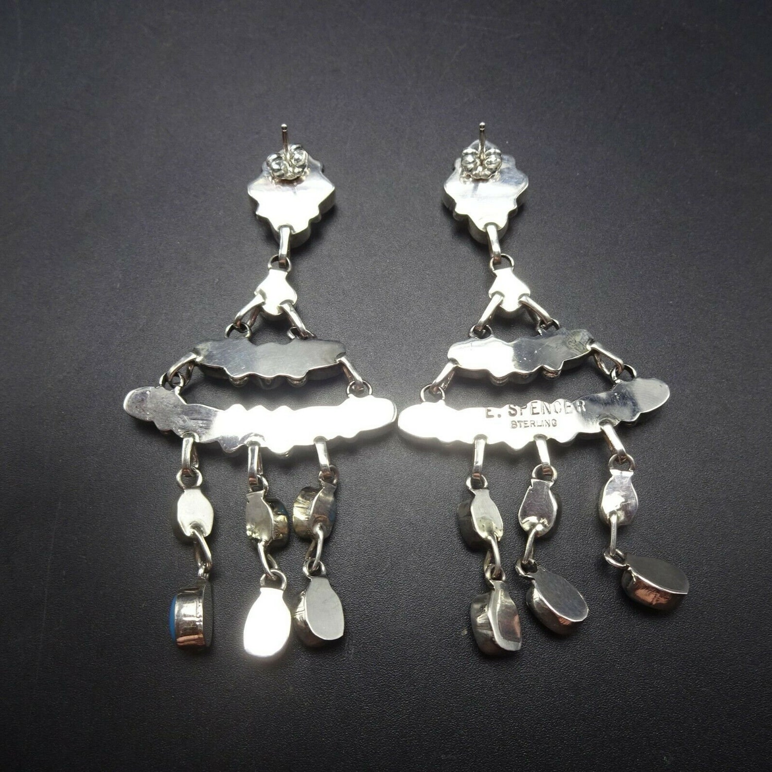 The Reagan Turquoise Cluster Dangle Earrings main image 1