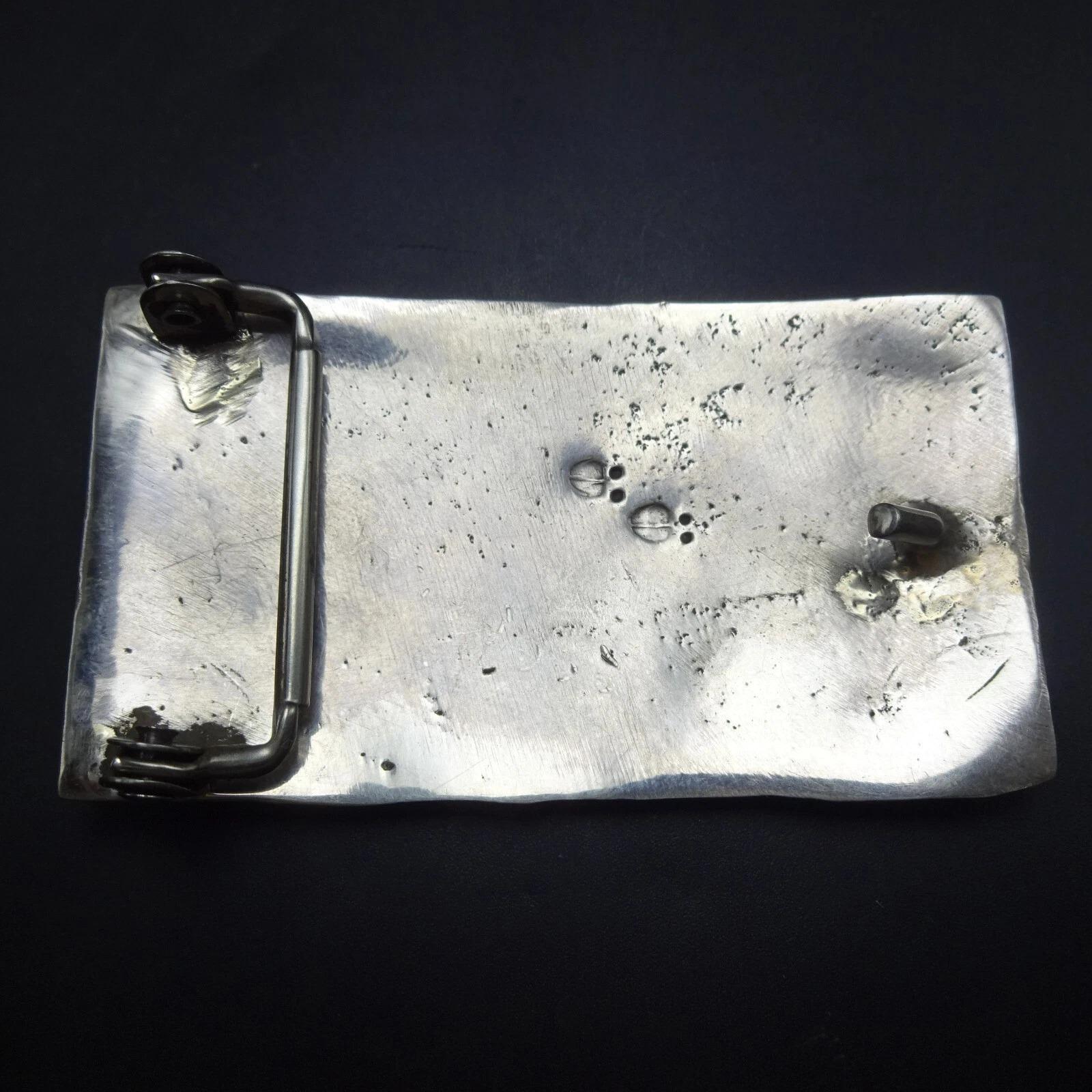 Cole-Haan Belt with John Hornbeck,Tufa Cast Sterling Buckle  Set JOHN HORNBEK Tufa Cast Sterling Silver Red Spiny OYSTER  main image 2