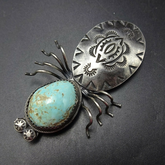 Native American Huge Oval Turquoise Wide Hand Stamped Sterling Silver Geometric Bracelet Cuff Native American Huge Oval Turquoise Wide Hand Stamped Sterling Silver Geometric Bracelet Cuff