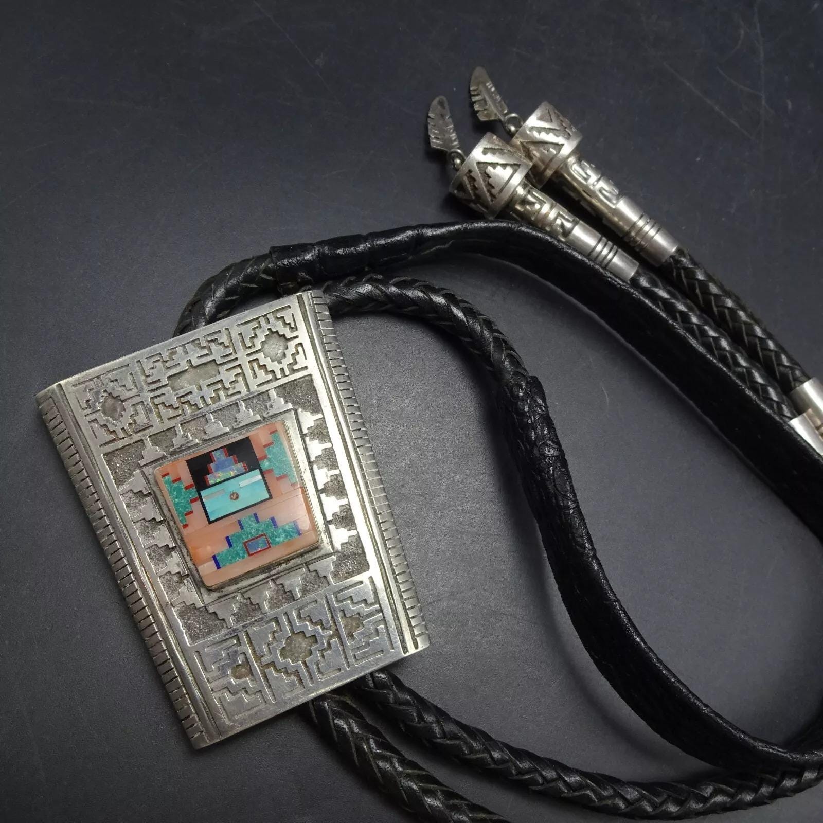 50 Connettori A Rombo In Lega Tibetana Filigrana 28mm – Antico Argento – Nichel Free - Foto 3