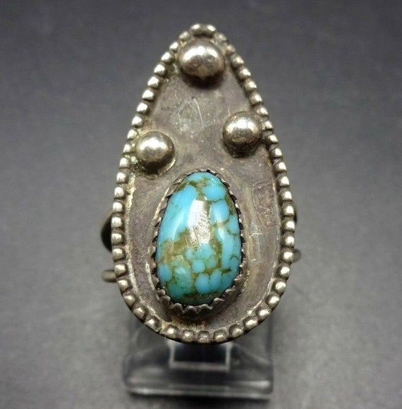 Wonderful Vintage Navajo Native American Sterling Silver Royston Turquoise Comb Wonderful Vintage Navajo Native American Sterling Silver Royston Turquoise Comb