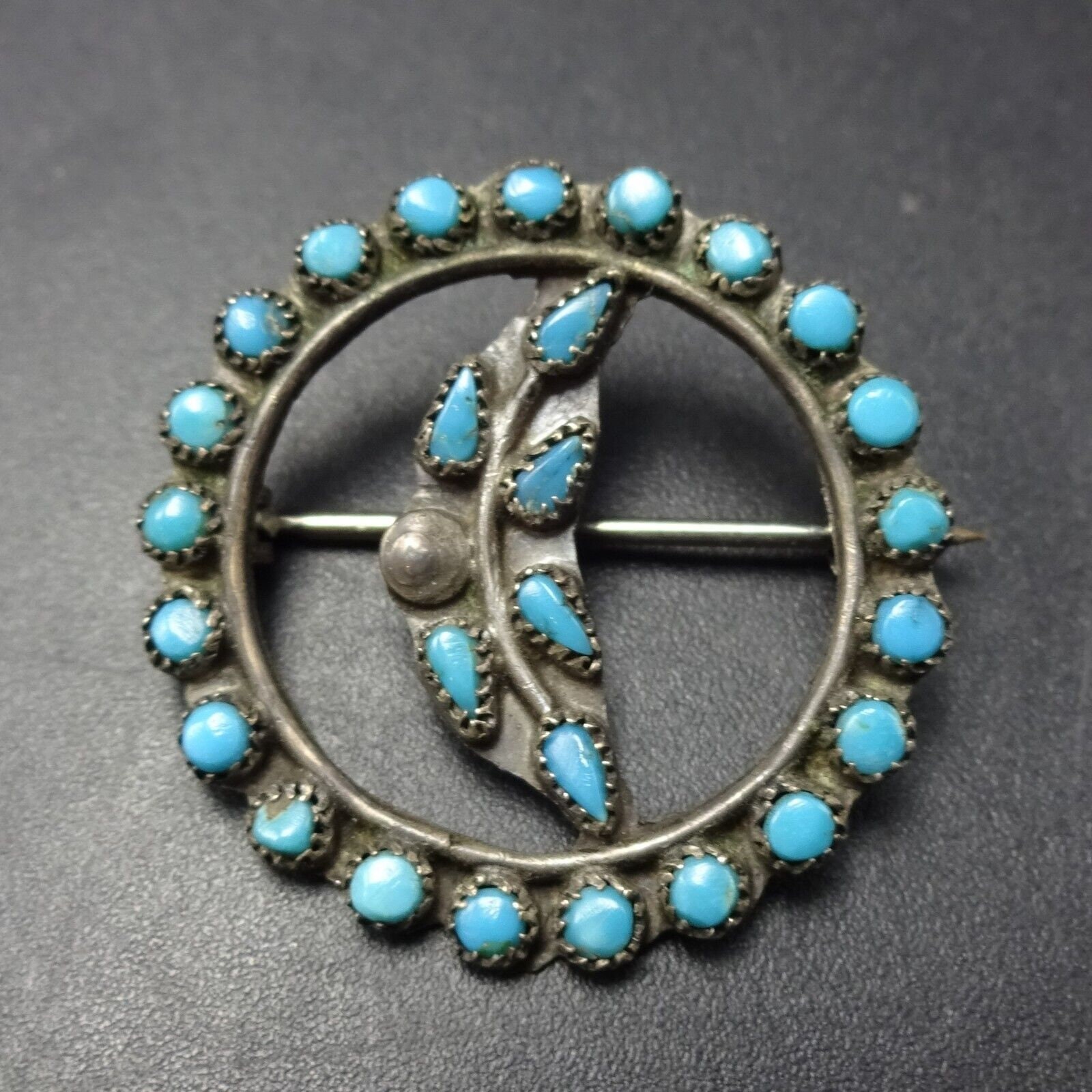Cutest Vintage Native American Zuni Blue Gem Turquoise Jet Sterling Silver Turtle Pin/pendant Cutest Vintage Native American Zuni Blue Gem Turquoise Jet Sterling Silver Turtle Pin/pendant
