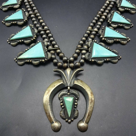 RARE Kirk Smith Navajo Sterling Silver Turquoise … - image 2